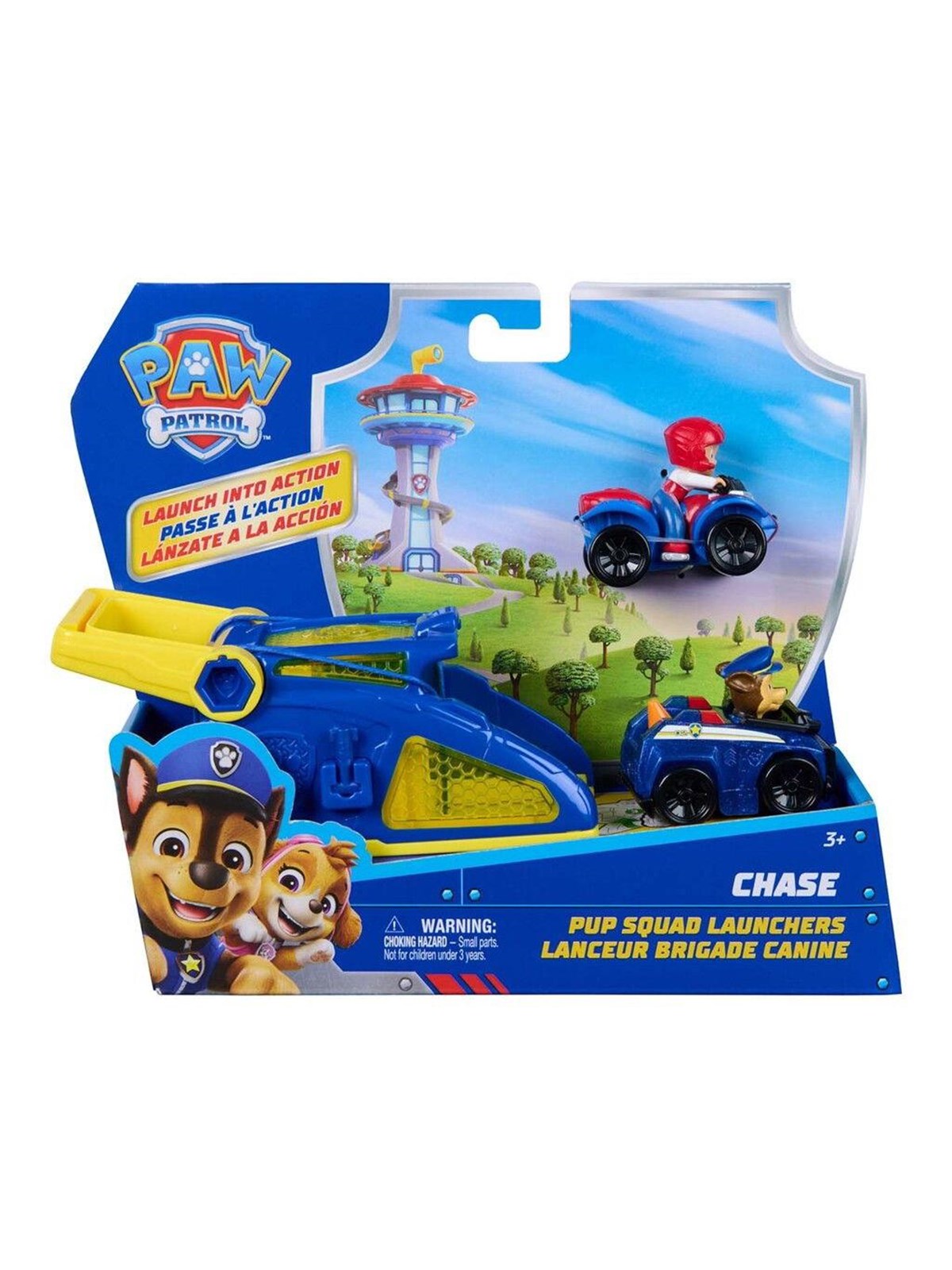 Paw Patrol Pup Squad Launcher - Chase, Legetøjsbil