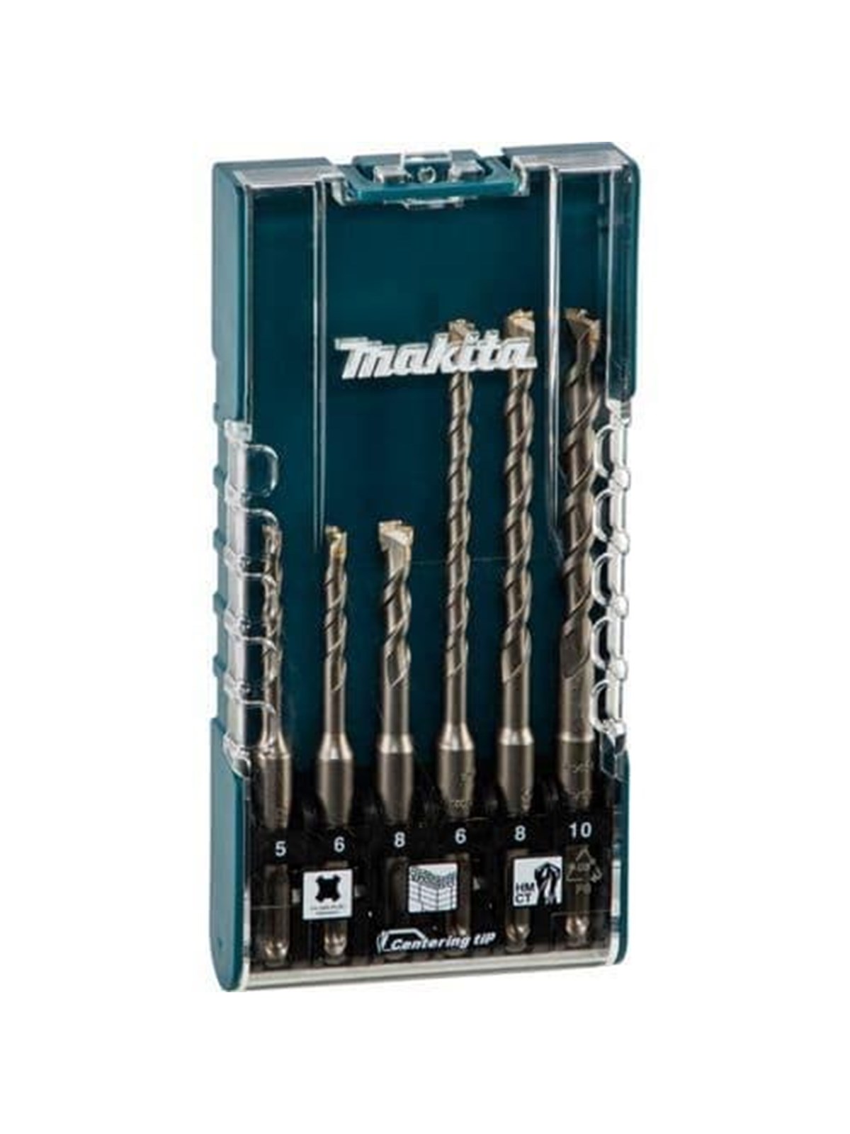 Makita E-15730 SDS-Plus drill set 6 pieces, Bor Og Bits