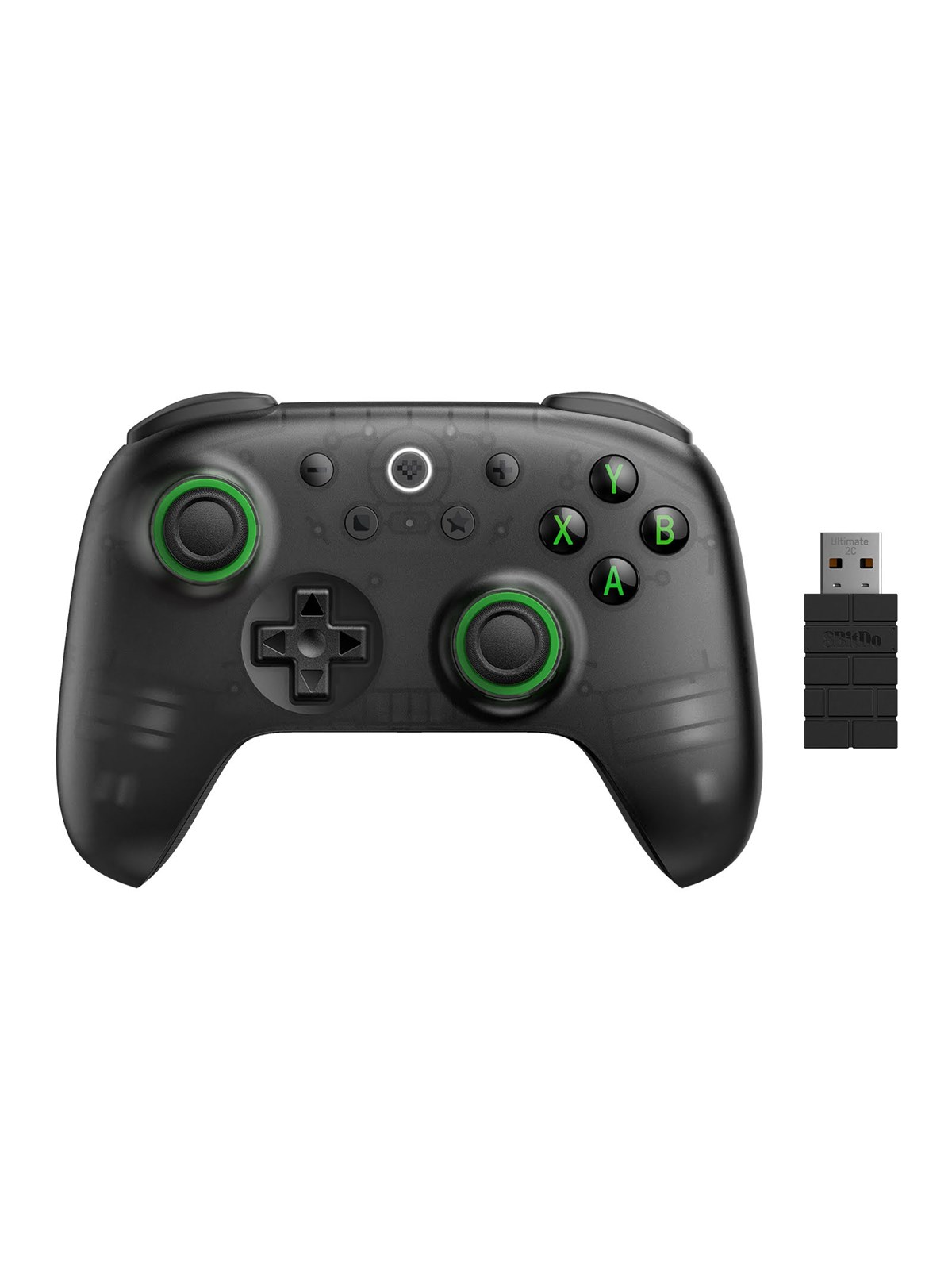 8BitDo Ultimate 2C 2.4G - Hall Effect - PC - Transparent Black - Wireless Controller - Android