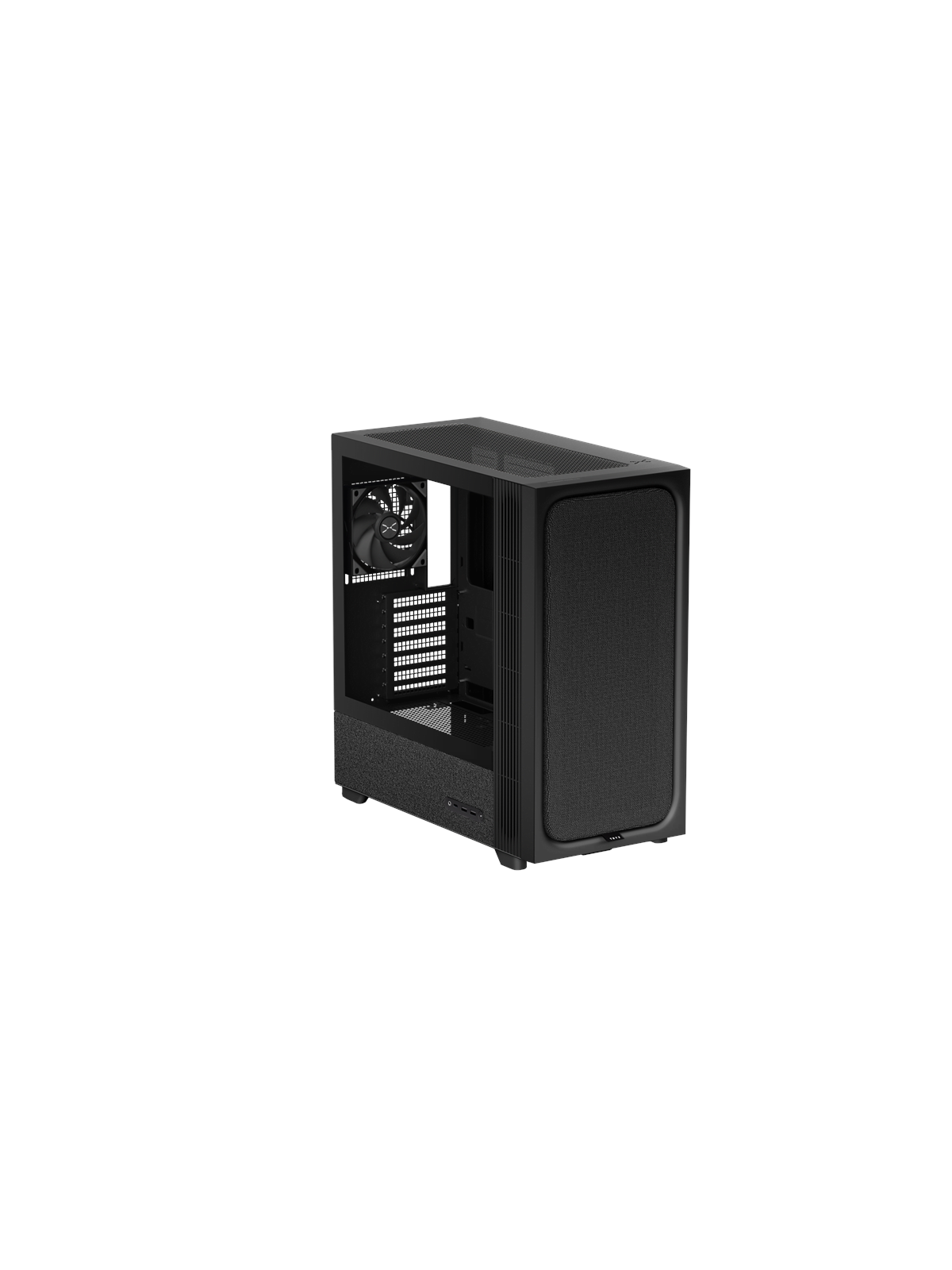 Tryx FLOVA F50 Black - Kabinet - Miditower - Sort, Kabinet