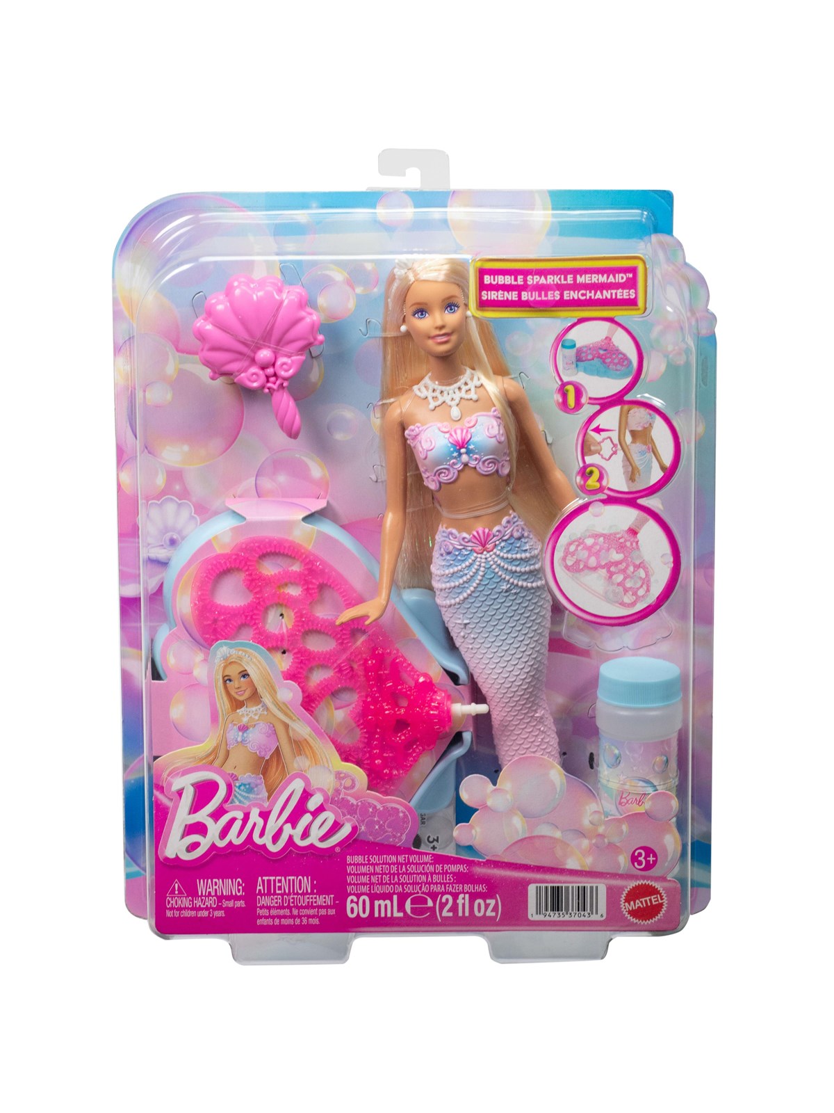Barbie Bubble Sparkle Mermaid, Dukker Og Dukketilbehoer