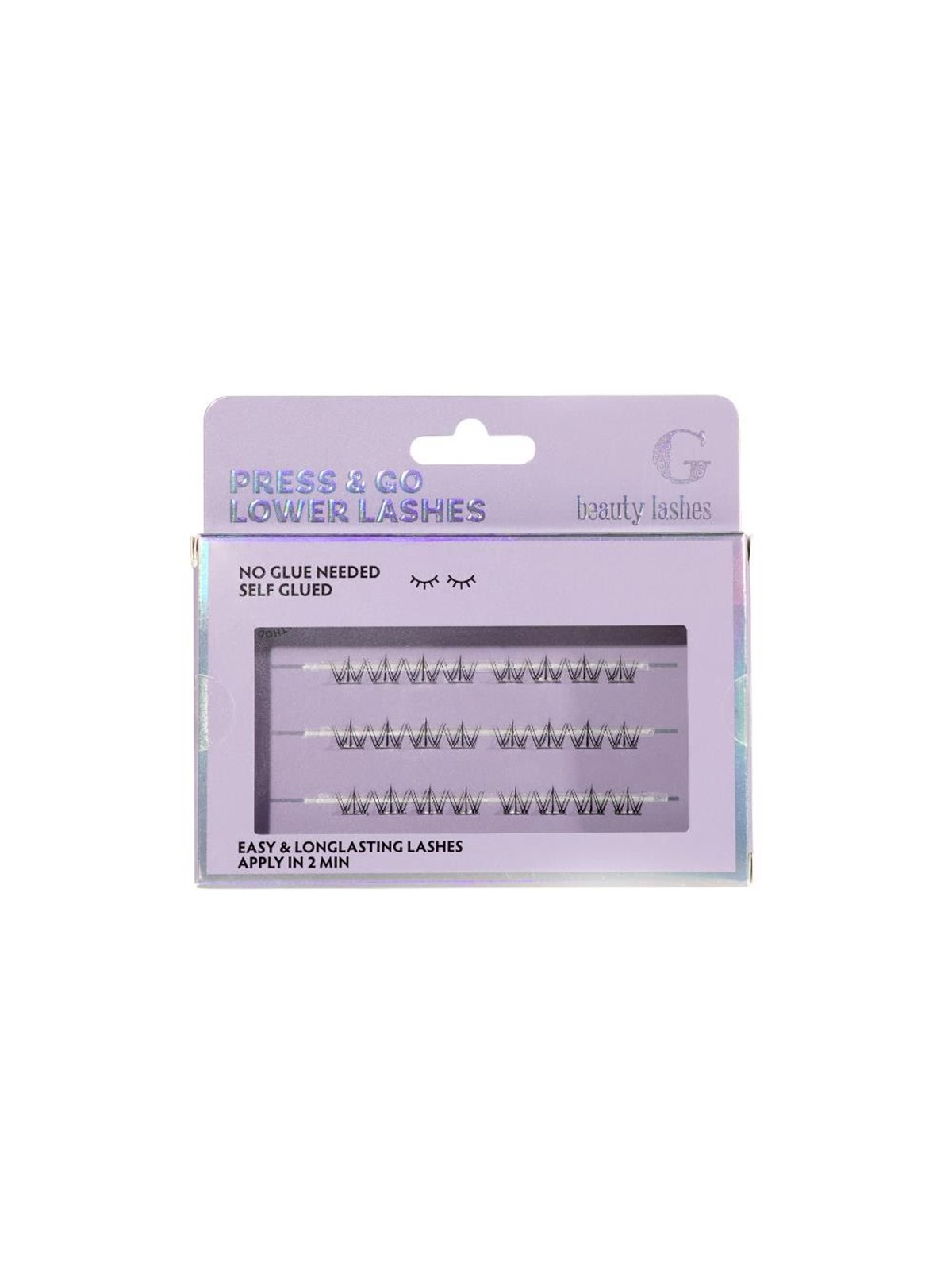 G Beauty Lashes Press & Go lower lashes Bold, Makeup
