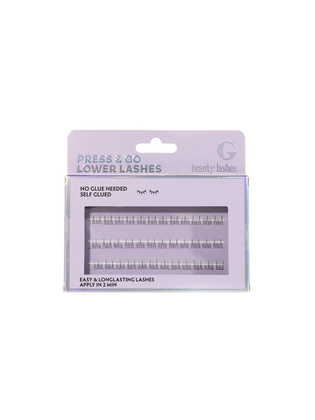 G Beauty Lashes Press & Go lower lashes Natural, Makeup