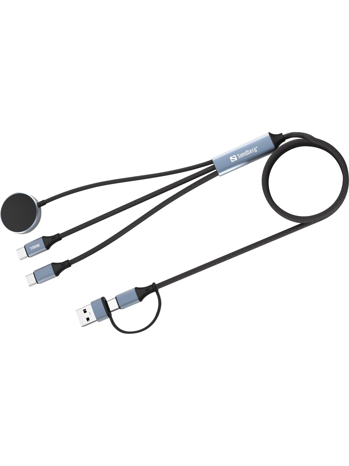 Sandberg 3in1 Travel Charge 100W Cable, Usb Kabel