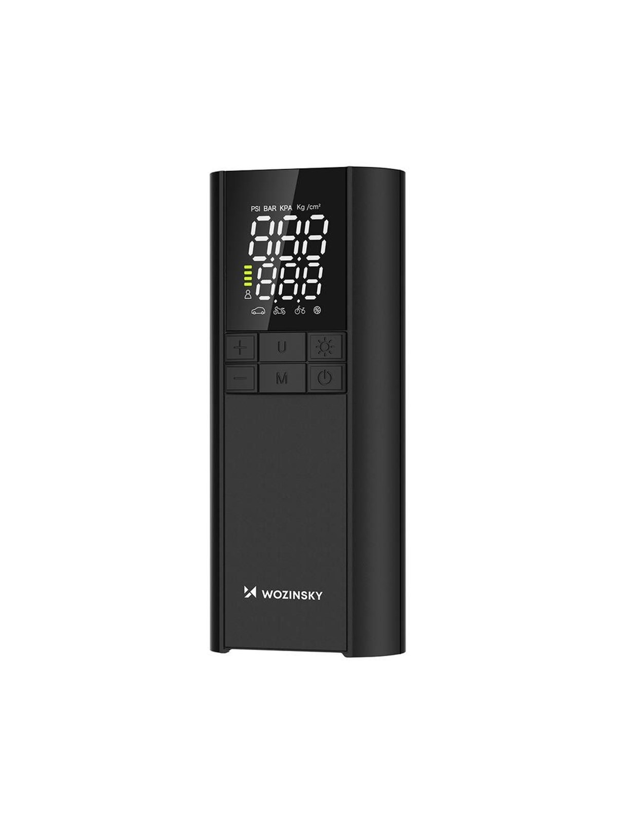 Wozinsky WPEP-8000 Compressor Electric Pump Powerbank 8000mAh Flashlight - Black Powerbank - Sort - 8000 mAh