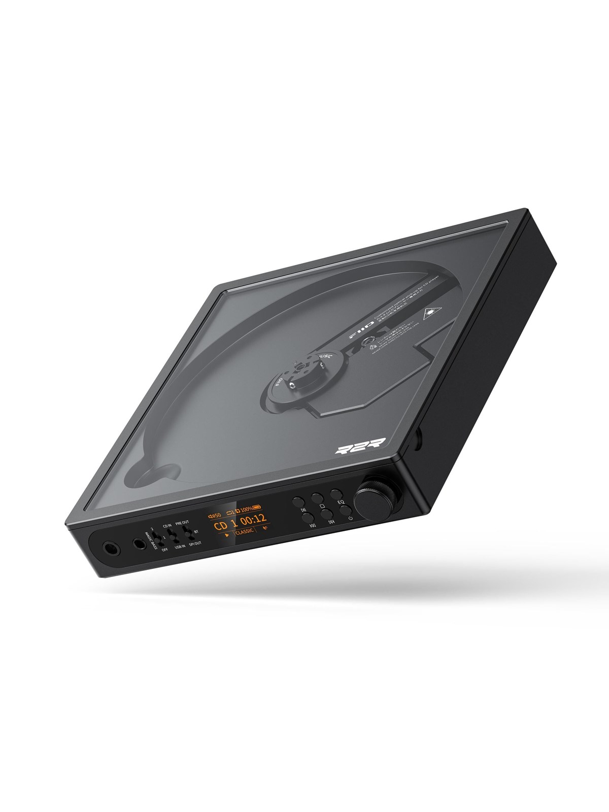 FiiO DM15 R2R - Portable CD Player - 24-Bit R2R DAC - Bluetooth - Black