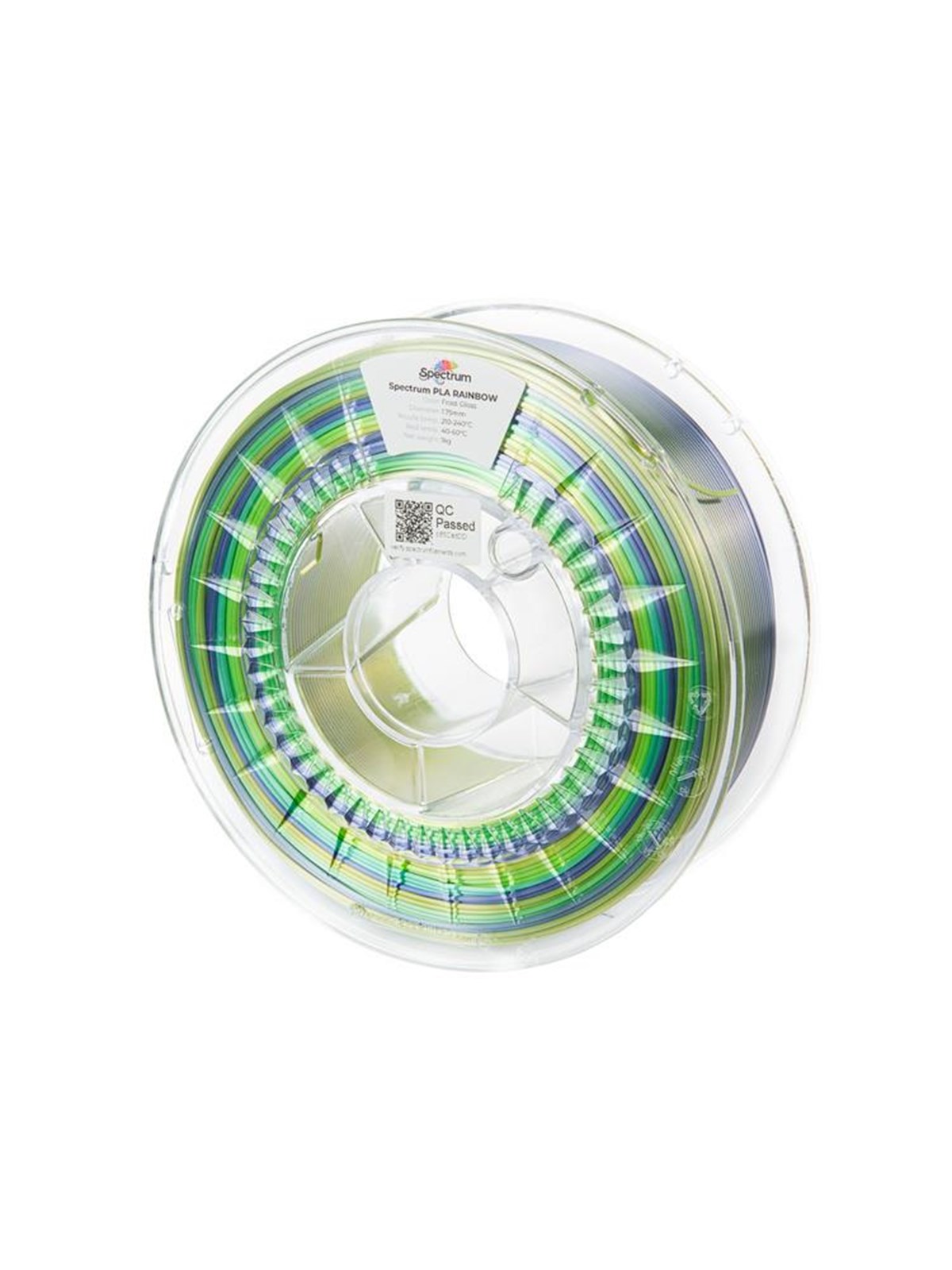 Spectrum 3D Filament / PLA SILK Rainbow / Frost Gloss / ?1.75mm / 1kg