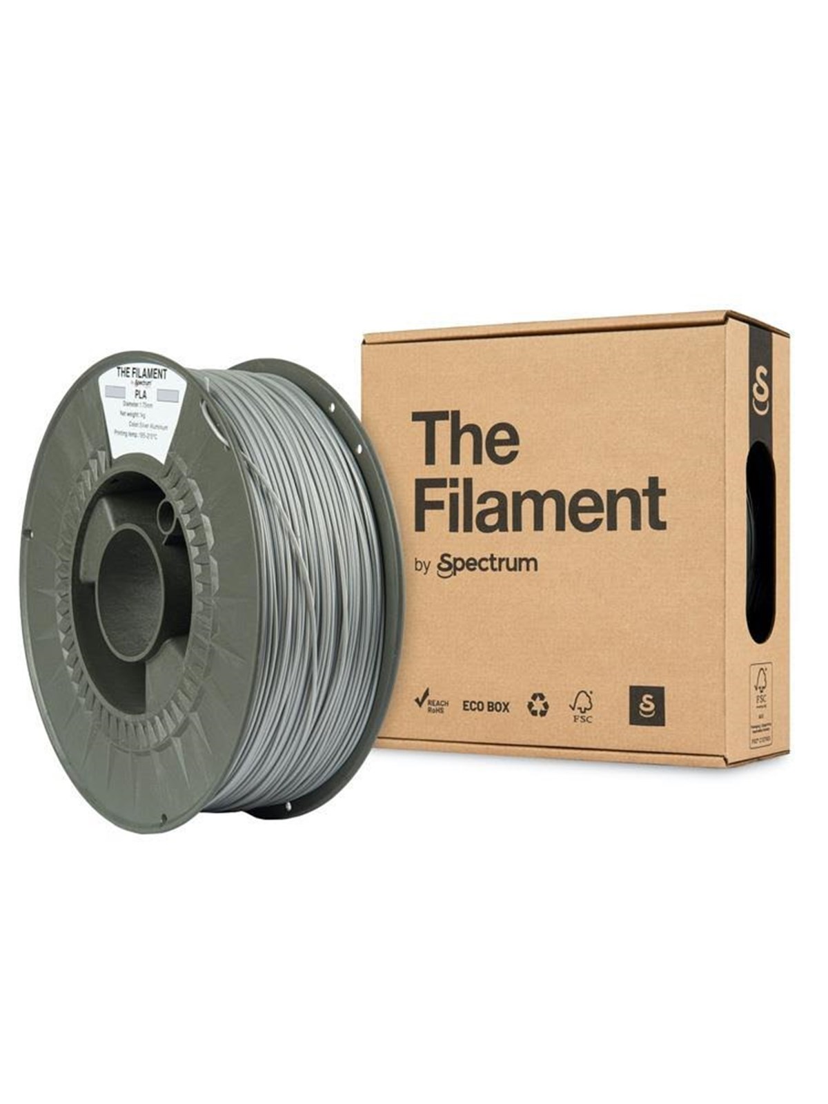 Spectrum The Filament / PLA / Silver Aluminium / ?1.75mm / 1kg