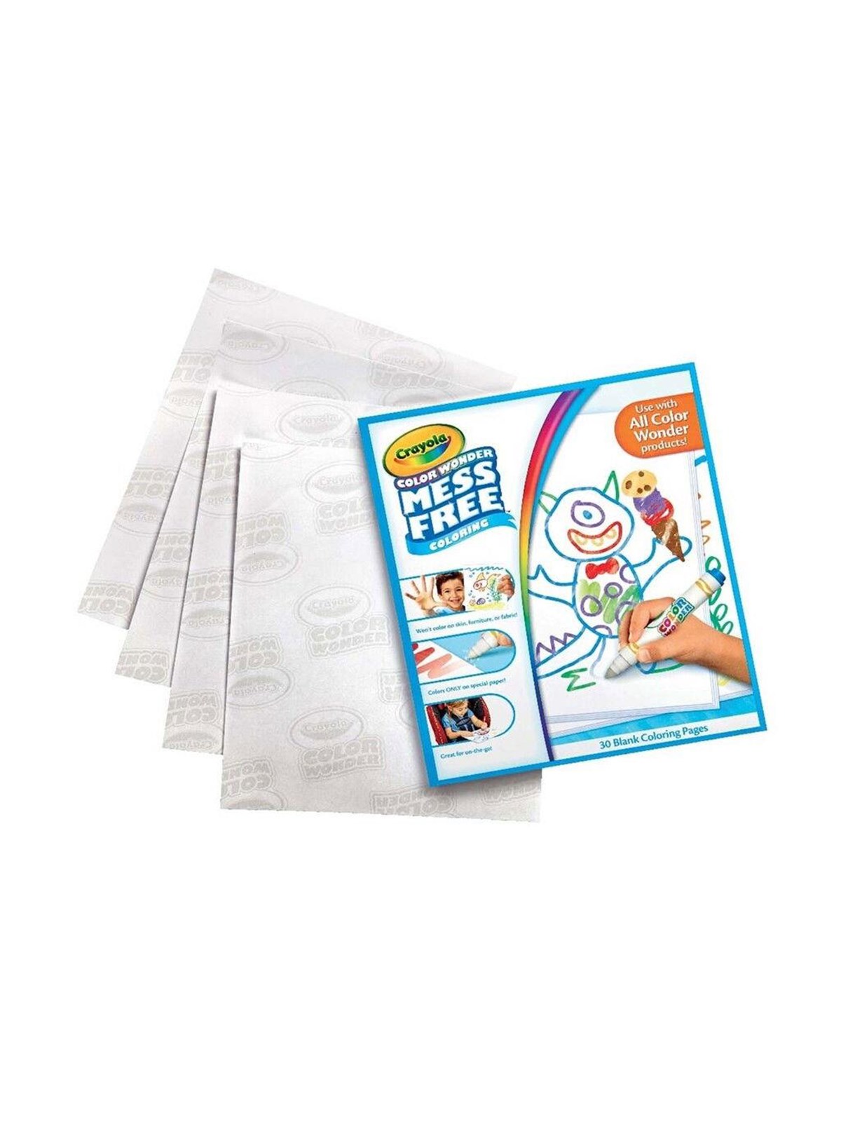 Crayola Color Wonder - 30 page Plain Paper, Tegneværktøj