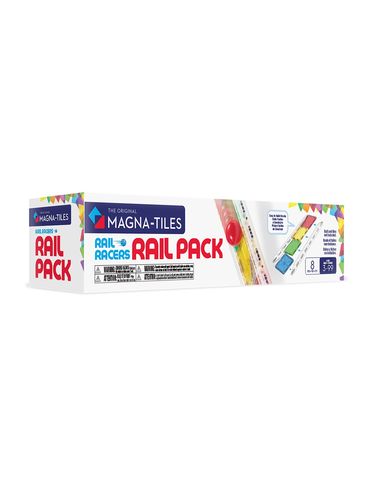 Magna-Tiles Rail Pack 8 pcs, Konstruktionslegetøj