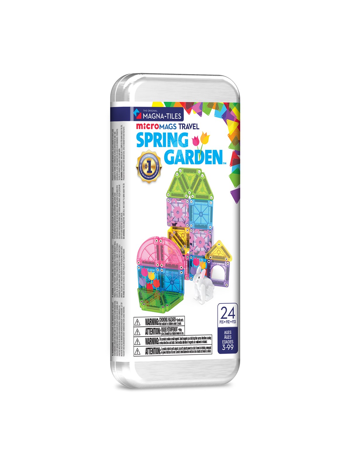 Magna-Tiles Spring GardenTravel Set 24 pcs, Konstruktionslegetøj
