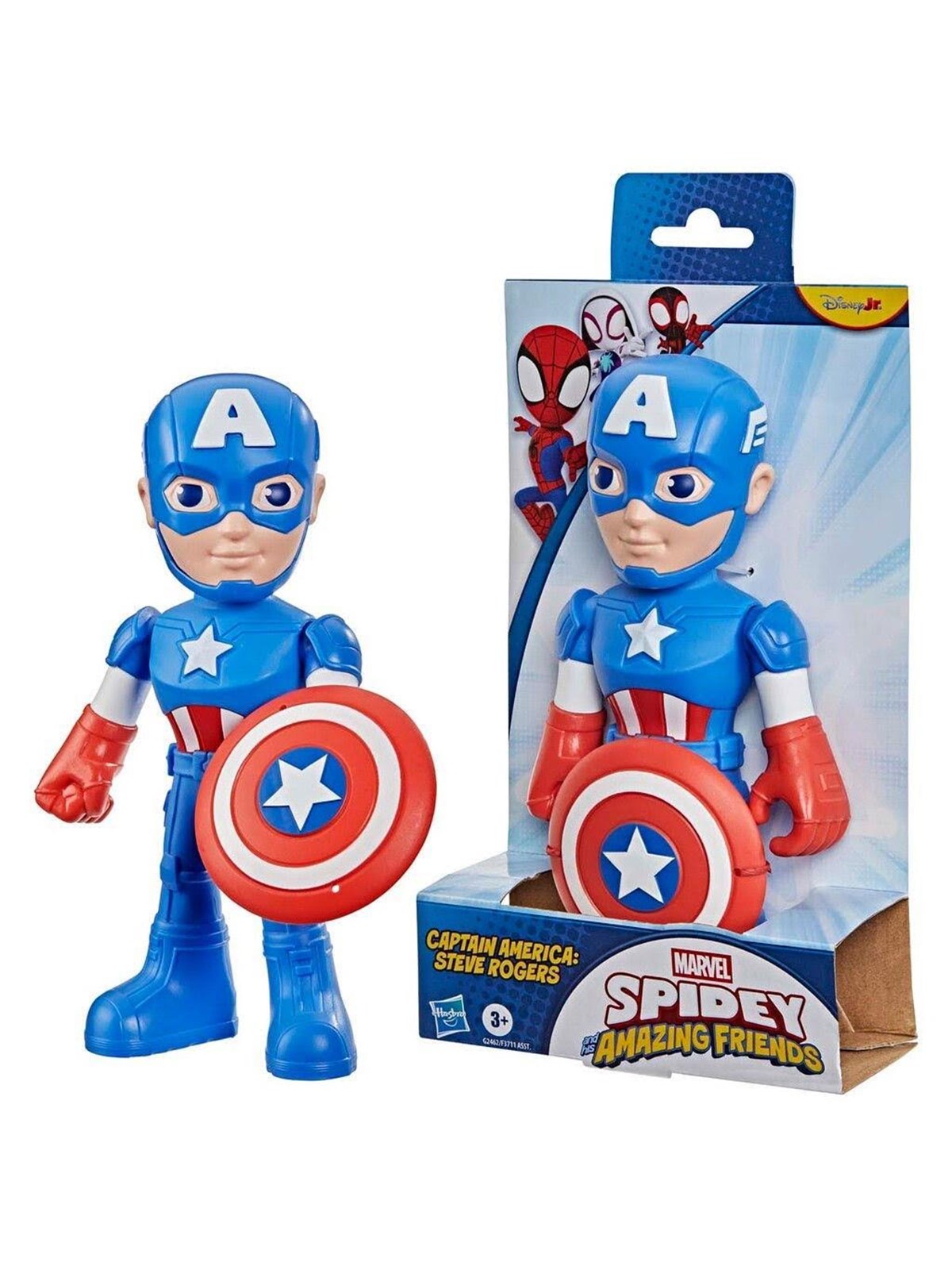 Spidey and His Amazing Friends Spidey & Friends Figure 22.5 cm - Captain America