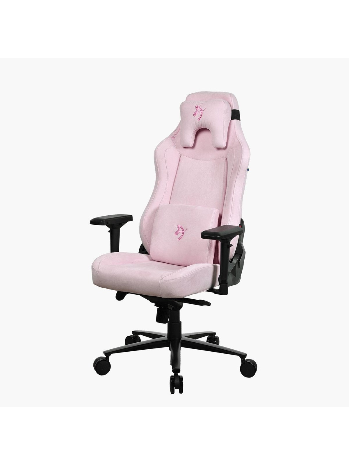 Arozzi Vernazza Supersoft Pink Kontor Stol - Pink - Stof - Op til 140 kg