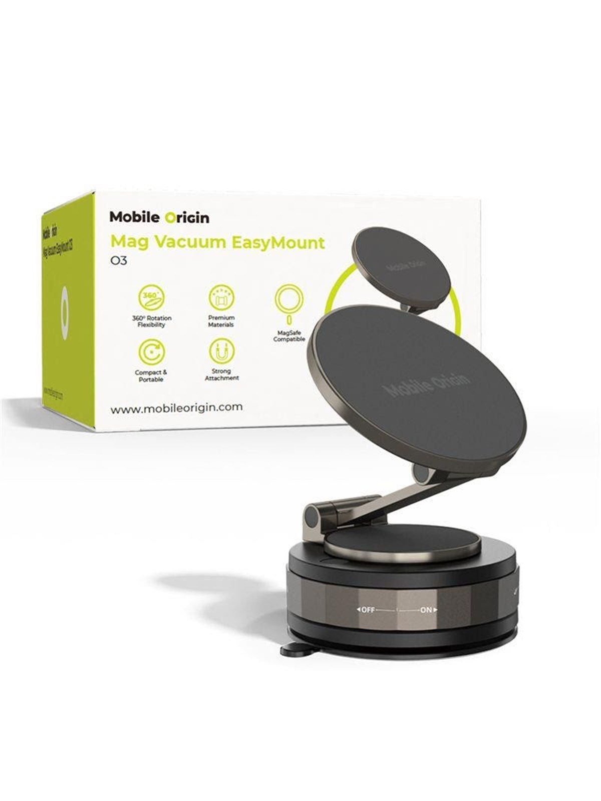Mobile Origin MagSafe Vacuum EasyMount O3, Mobil Tilbehør