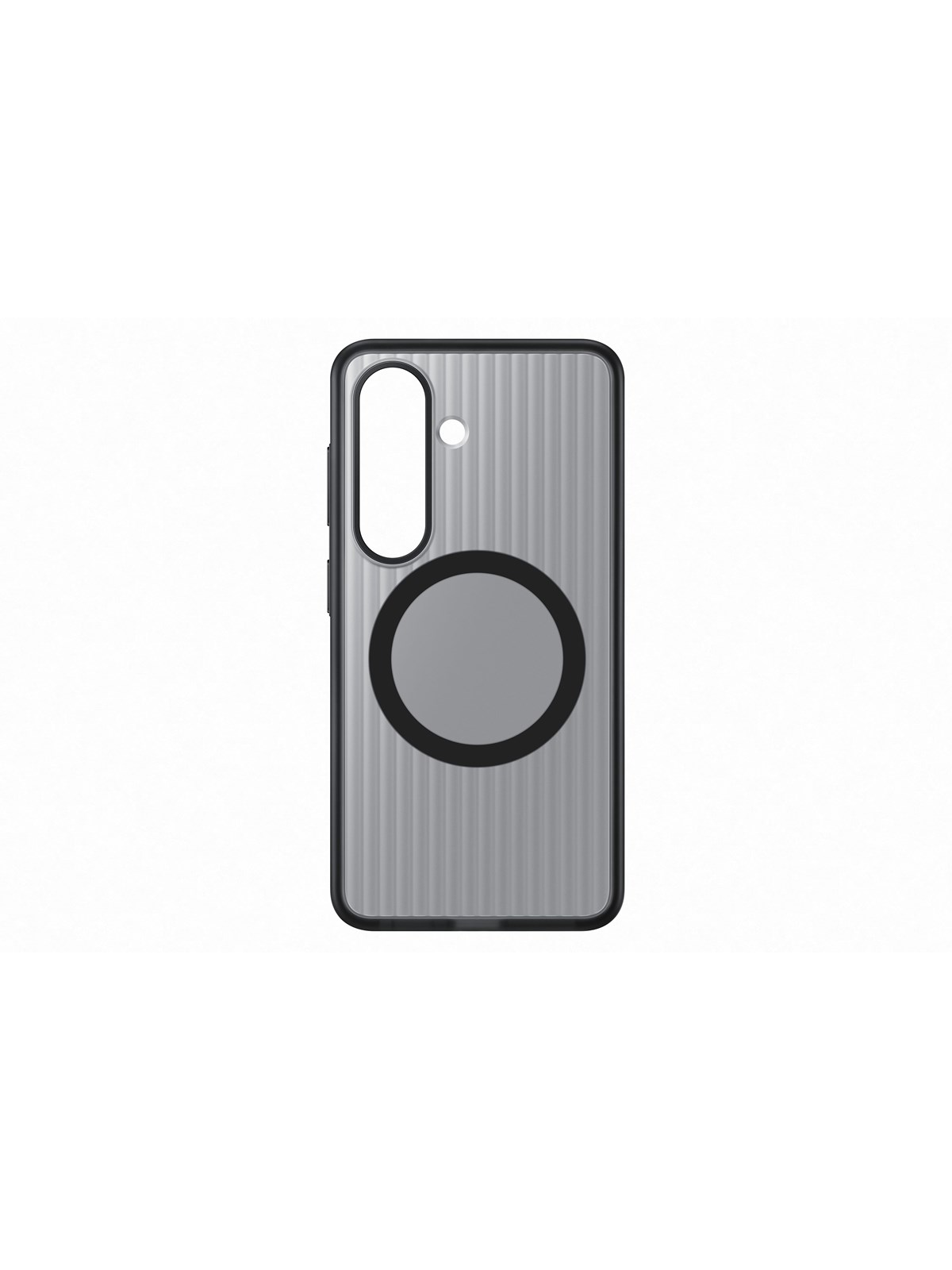 Samsung Galaxy S26 Rugged Magnet Case - Black Transparent, Mobilcover