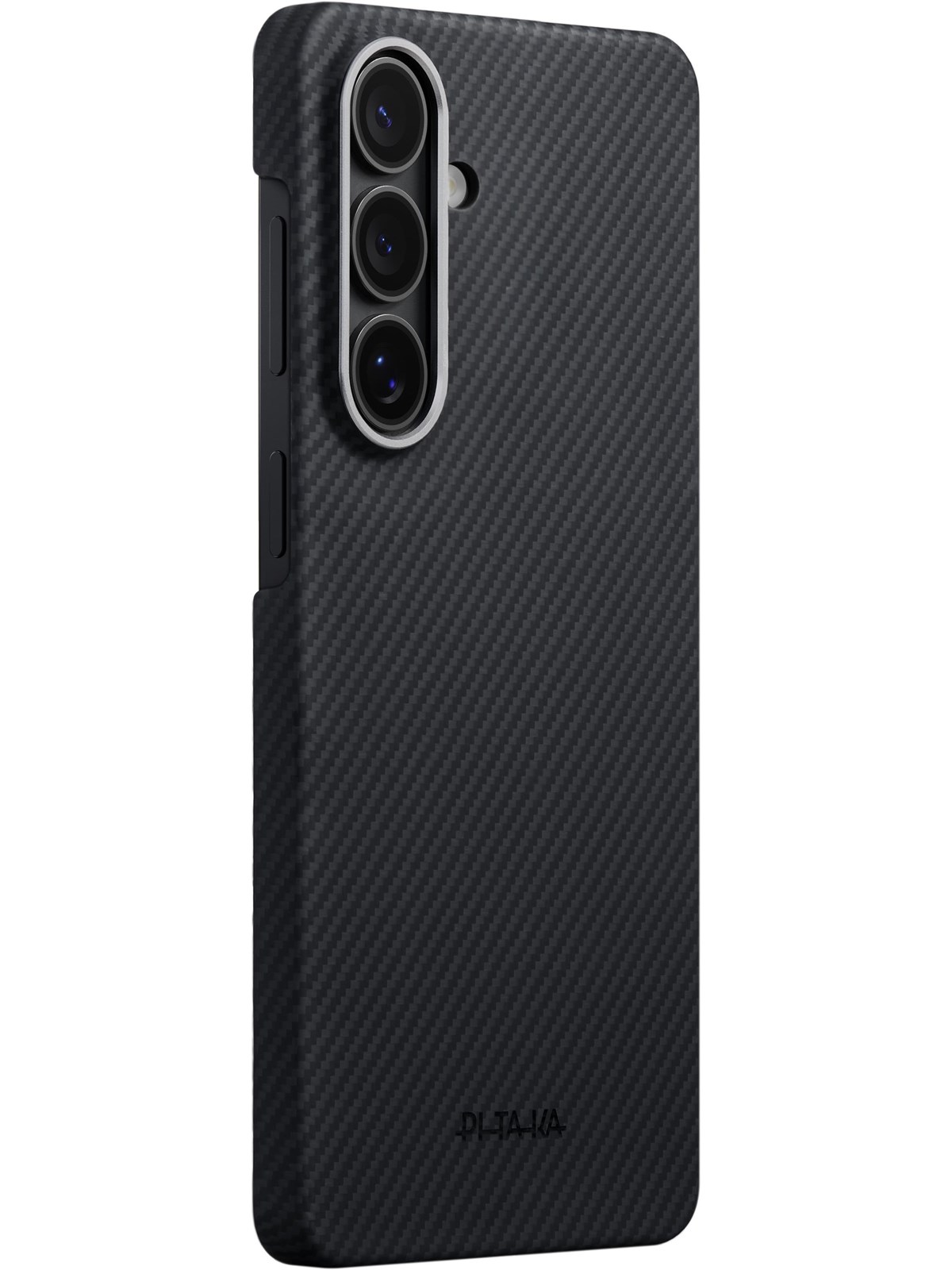 PITAKA Edge Case - Black/Grey Twill - Samsung Galaxy S26, Mobilcover