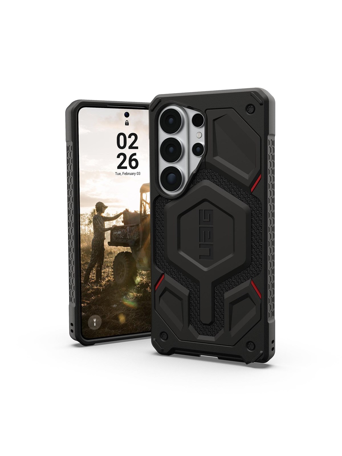 UAG Monarch Pro - Kevlar Black - Samsung Galaxy S26 Ultra, Mobilcover