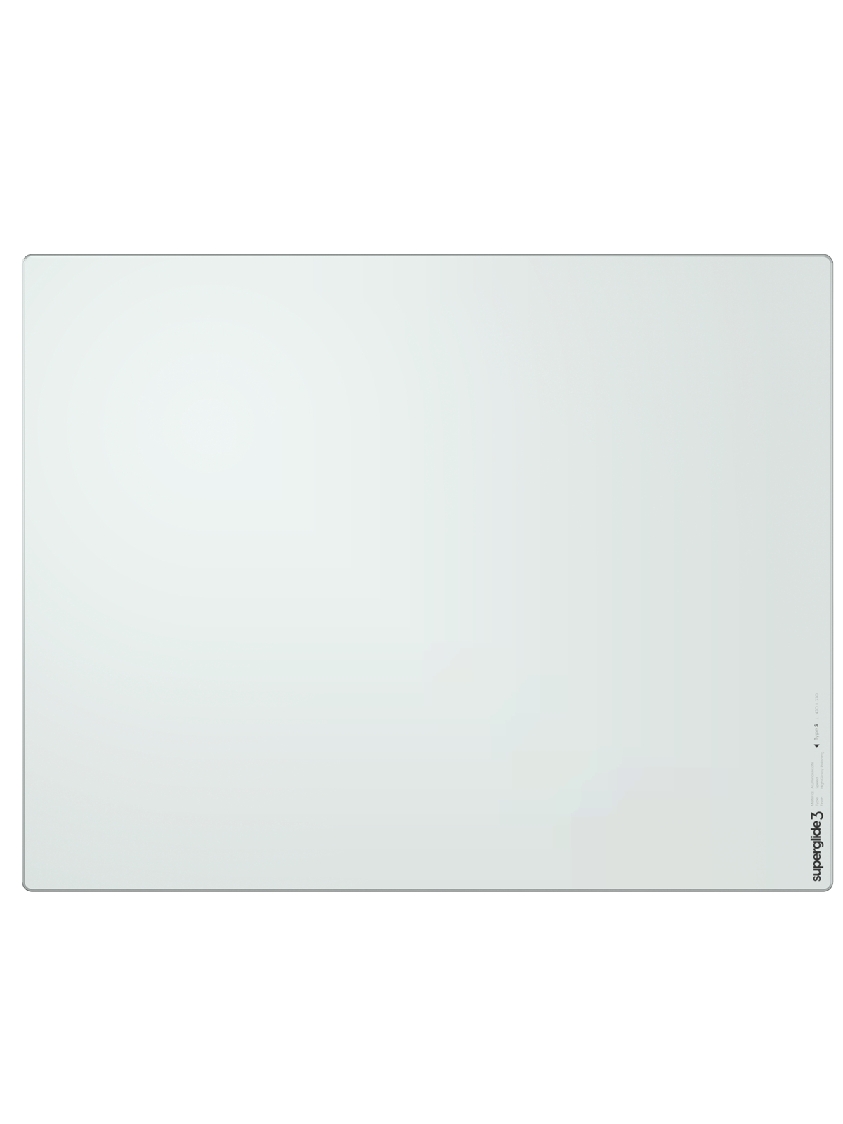 Pulsar Superglide V3 Glass Pad Type-S - Large - Hvid, Musemåtte
