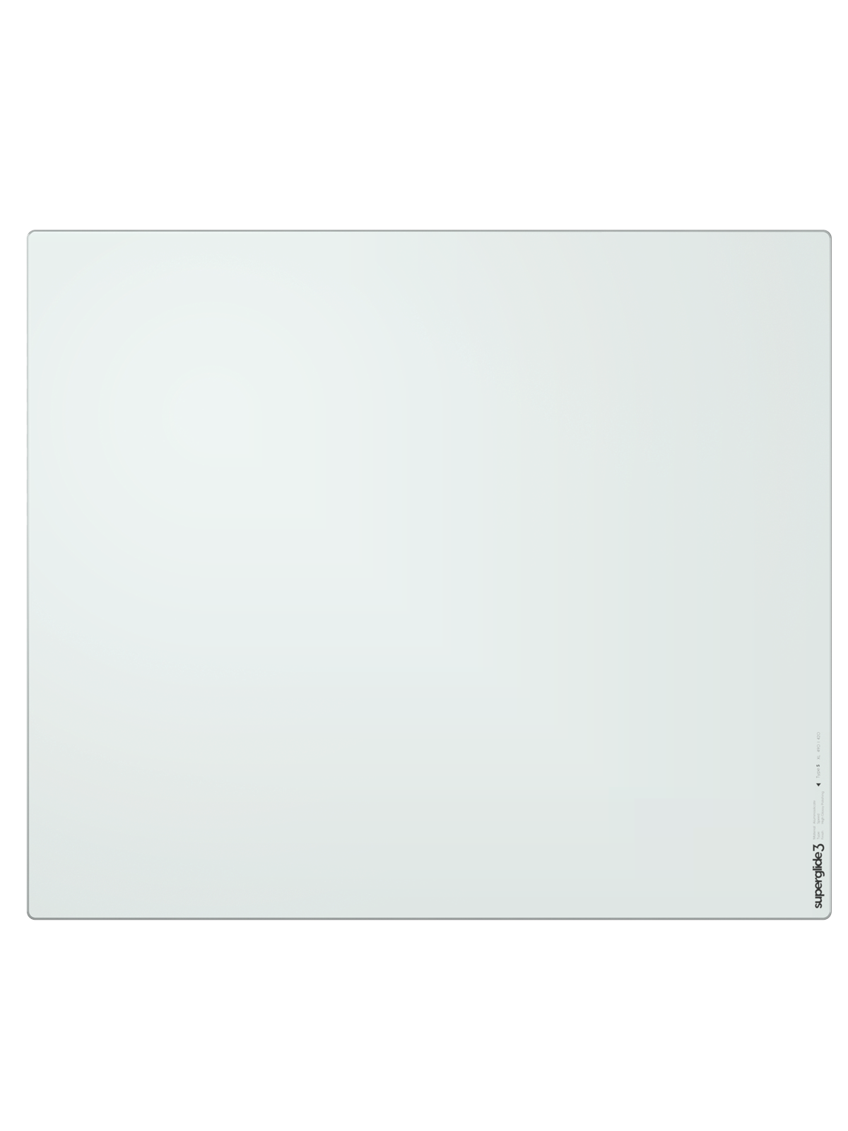 Pulsar Superglide V3 Glass Pad Type-S - XL - Hvid, Musemåtte