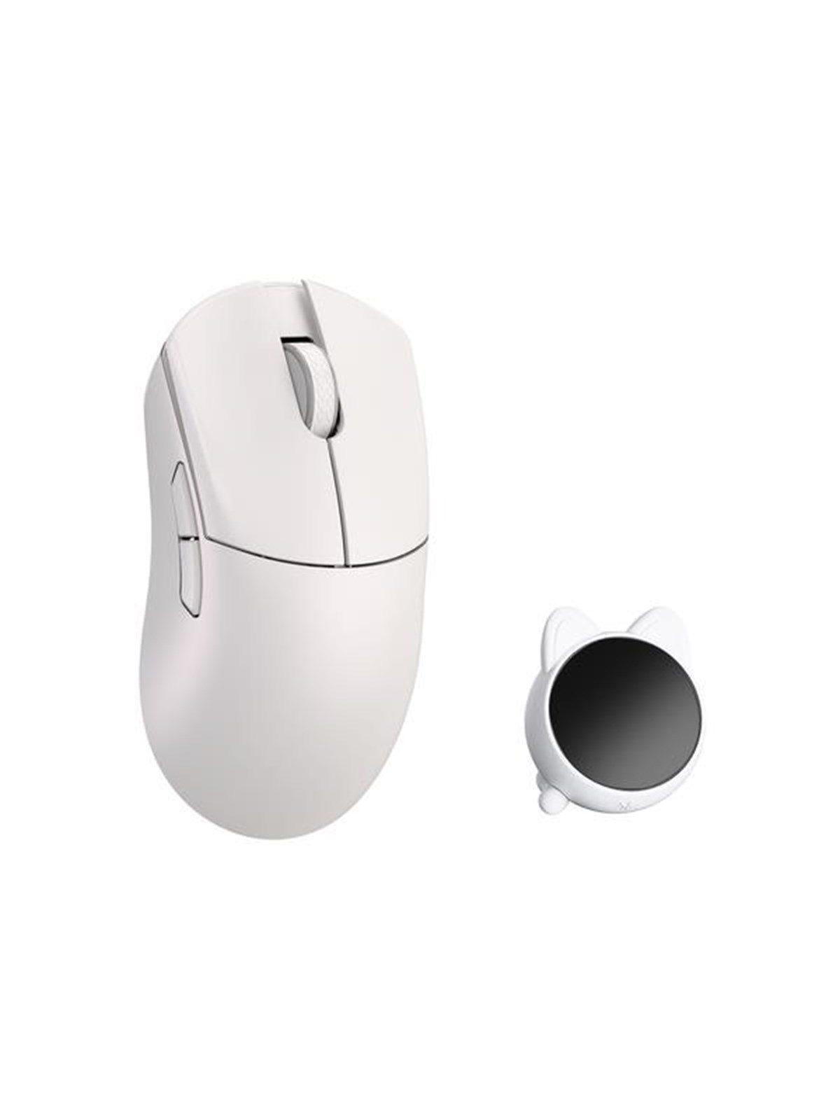 WLMouse HUAN Stainless Magnesium Alloy / Wireless 8K - Gaming Mus - Optisk - 5 knapper - Hvid
