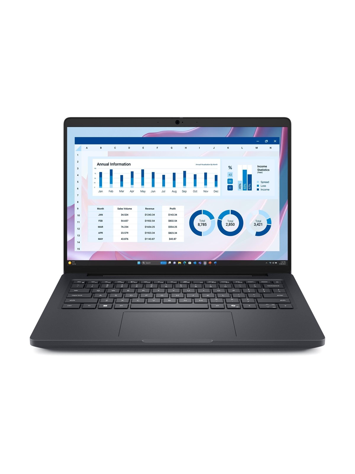 Dell Pro Max 14 MC14255 - 14" | Ryzen AI 7 | 16GB | 512GB | NFC, Bærbar