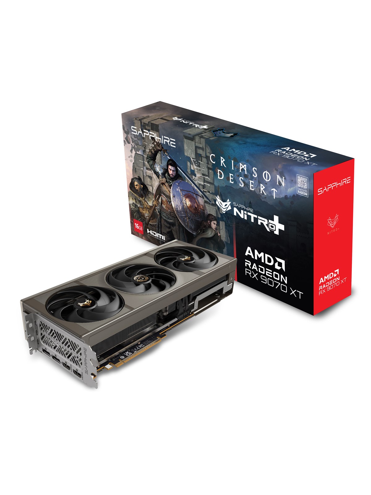 Sapphire Radeon RX 9070 XT Crimson Desert - 16GB GDDR7 RAM - Grafikkort