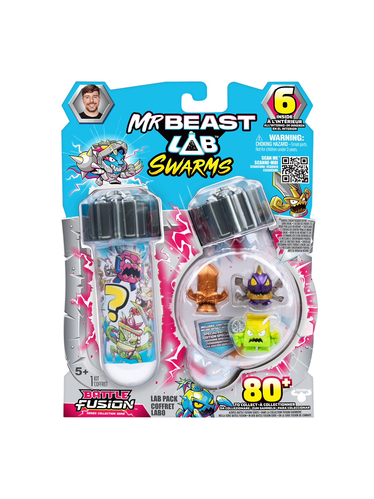 MrBeast Lab Swarms Batttle Fusion 6 pack, Figur
