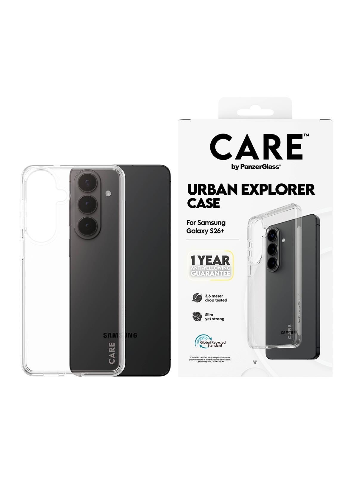 CARE by PanzerGlass Urban Explorer Case Transparent Samsung Galaxy S26+