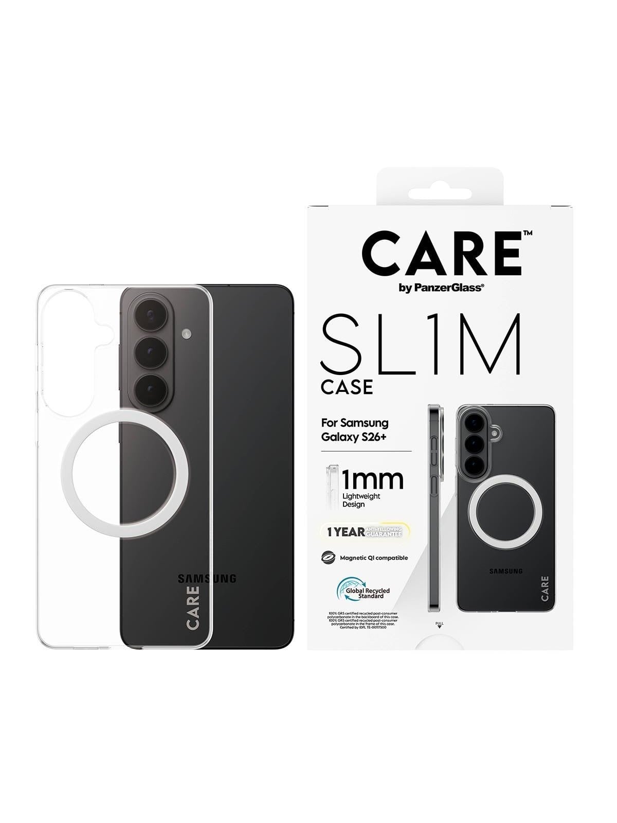 CARE by PanzerGlass SL1M Case Transparent Samsung Galaxy S26+, Mobilcover