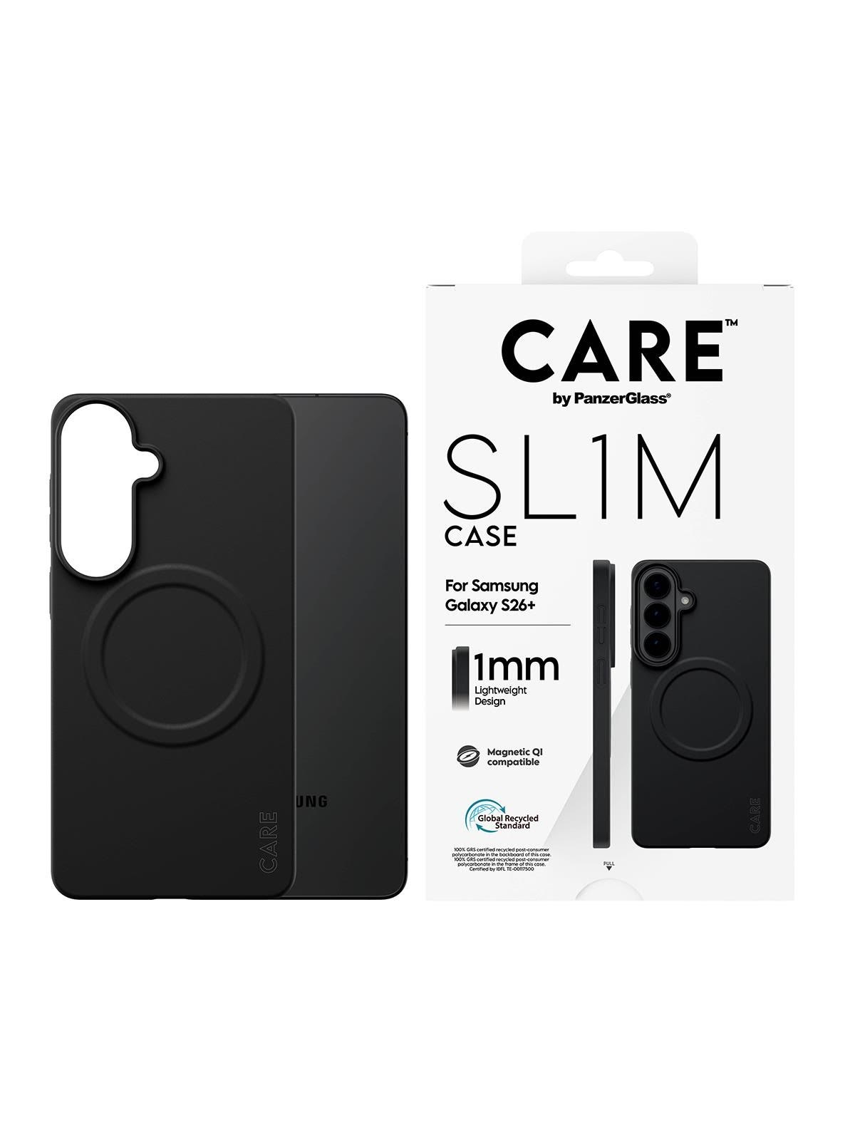 CARE by PanzerGlass SL1M Case Black Samsung Galaxy S26+, Mobilcover