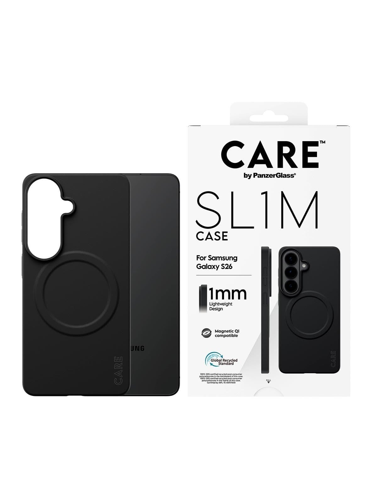 CARE by PanzerGlass SL1M Case Black Samsung Galaxy S26, Mobilcover