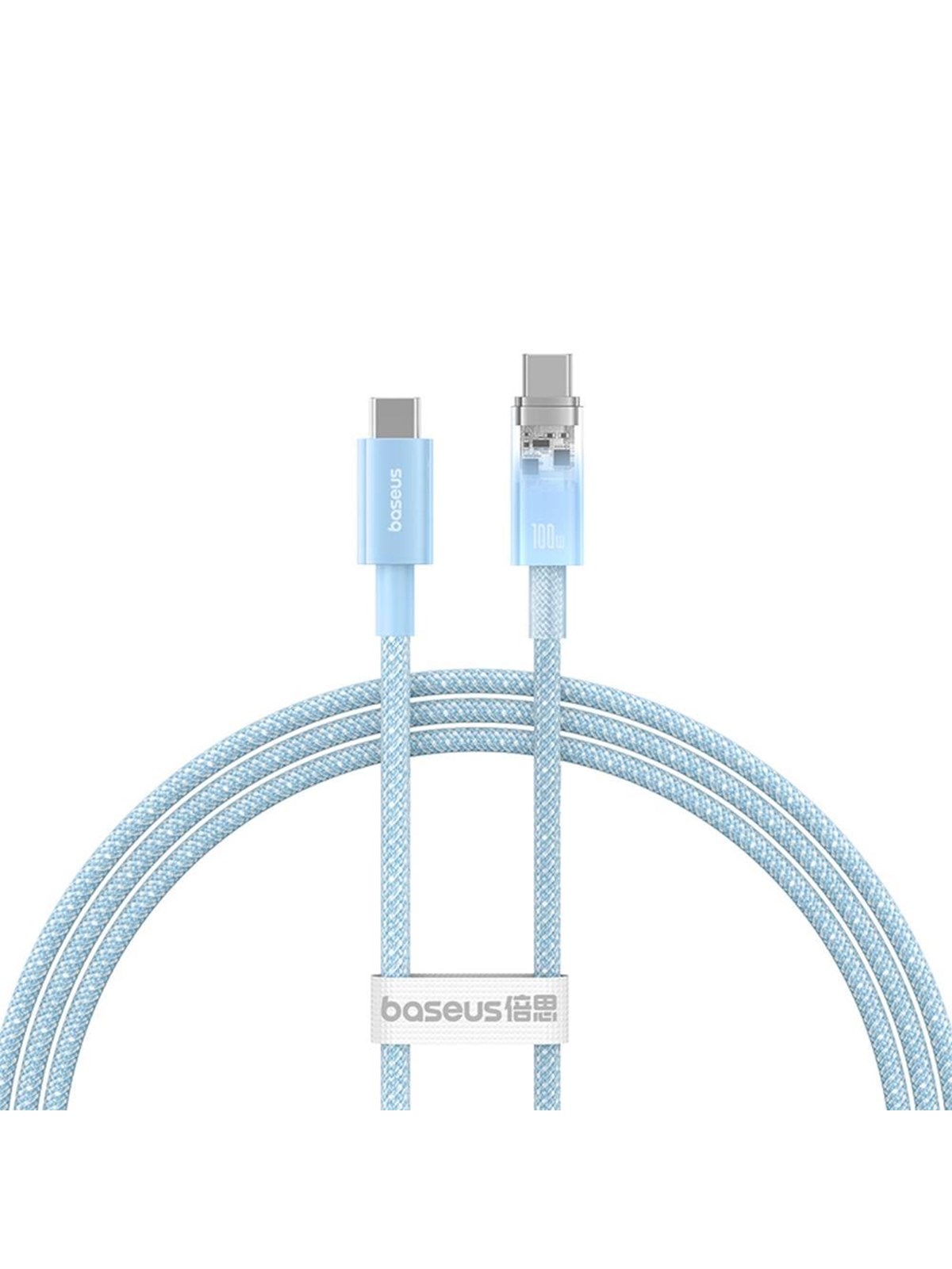 Baseus Explorer 100W USB-C - USB-C Cable with Intelligent Temperature Sensor 1m - Blue