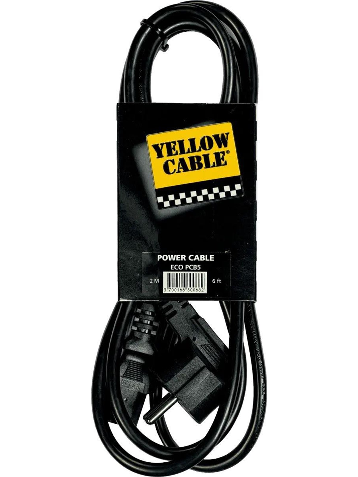 Yellow Cable PCB5 - AC-strømkabel, Audiokabel