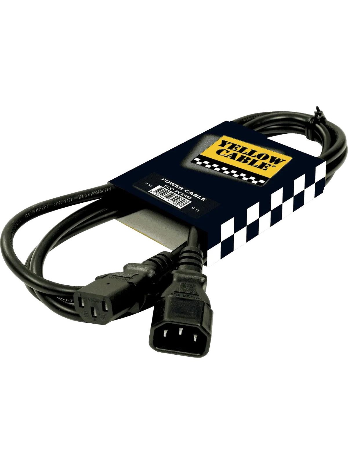 Yellow Cable PCEMF - IEC han/hun strømkabel forlænger, Audiokabel