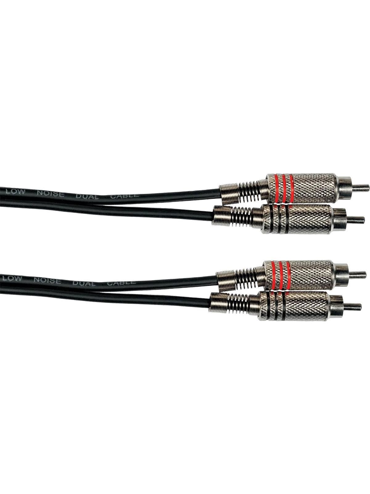 Yellow Cable K04-3 - 2 x RCA - 2 x RCA-kabel 3m., Audiokabel