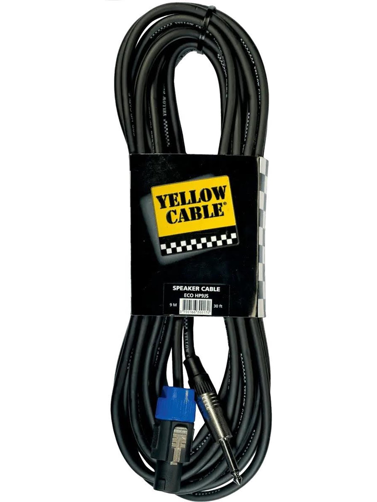 Yellow Cable HP9JS - Speakon - 1/4" Jack-højttalerkabel 9m., Audiokabel