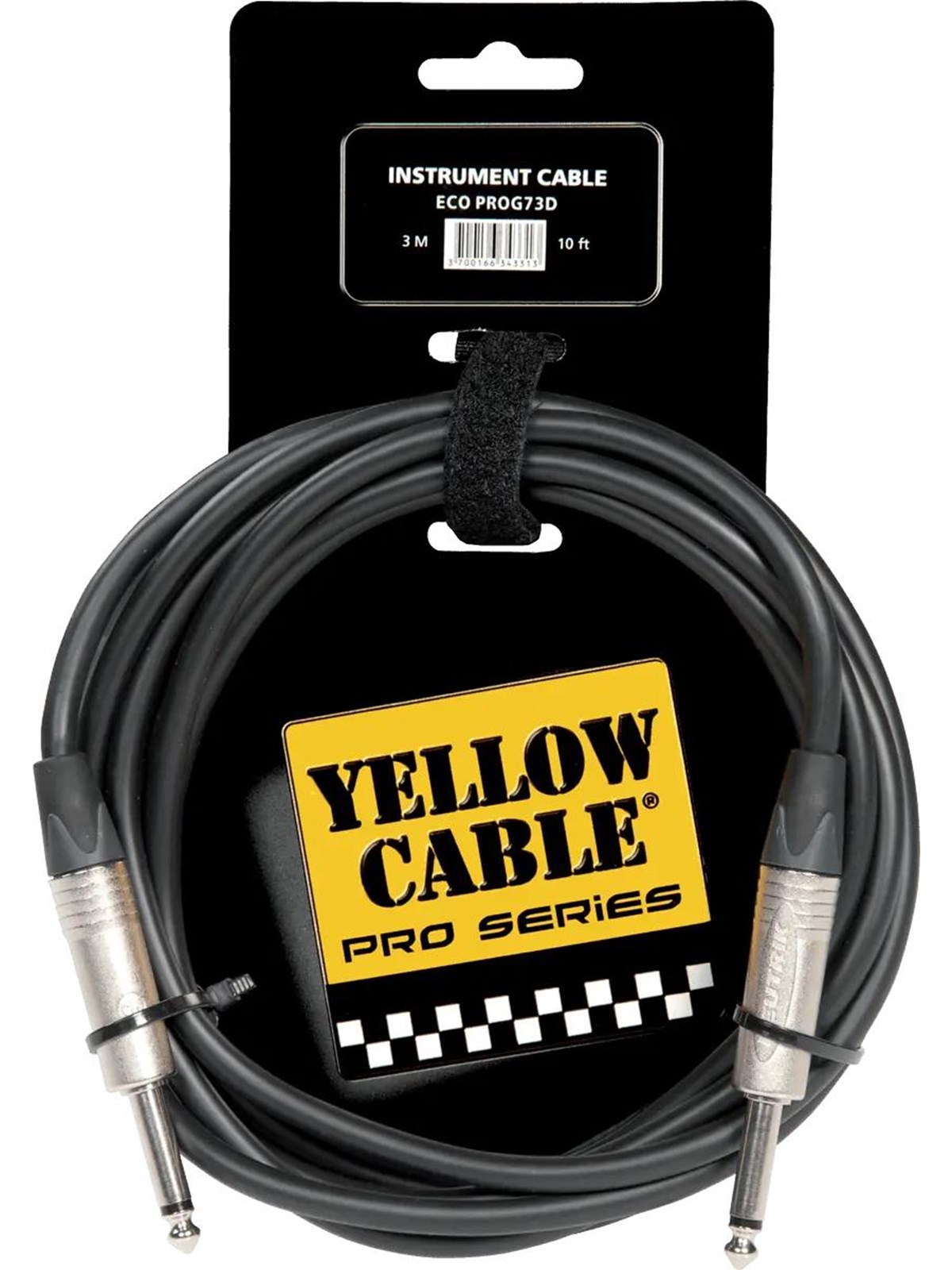Yellow Cable PRO73D - Neutrik 1/4 jack/jack-kabel 3 meter, Audiokabel