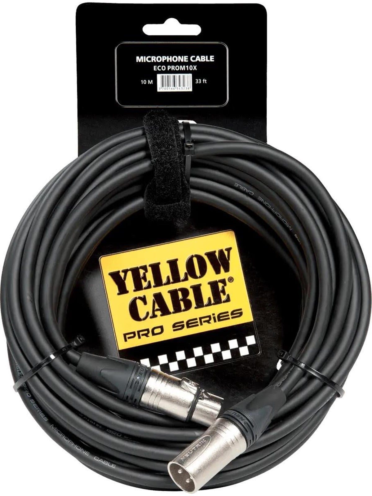 Yellow Cable PROM10X - Neutrik XLR/XLR 10m., Audiokabel