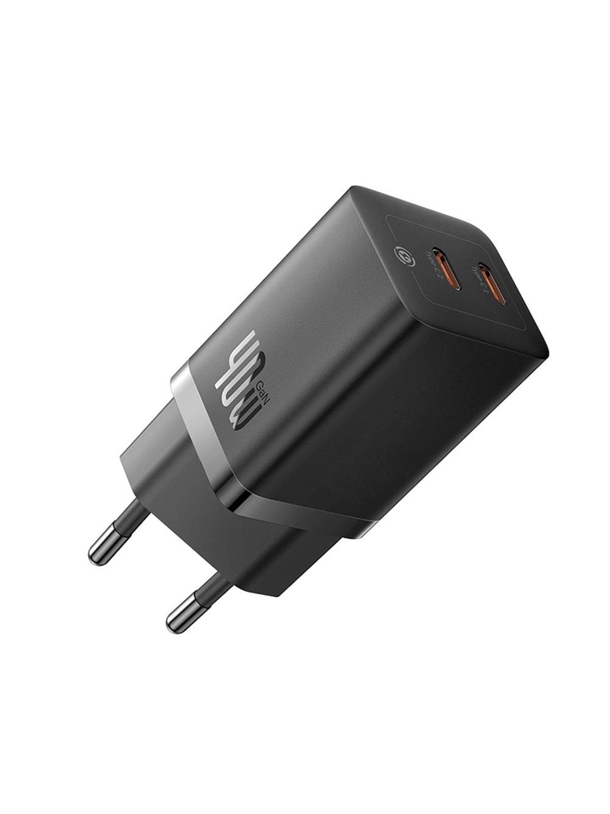 Baseus GaN5 Pro 40W 2xUSB-C Wall Charger - Black, Mobil Oplader