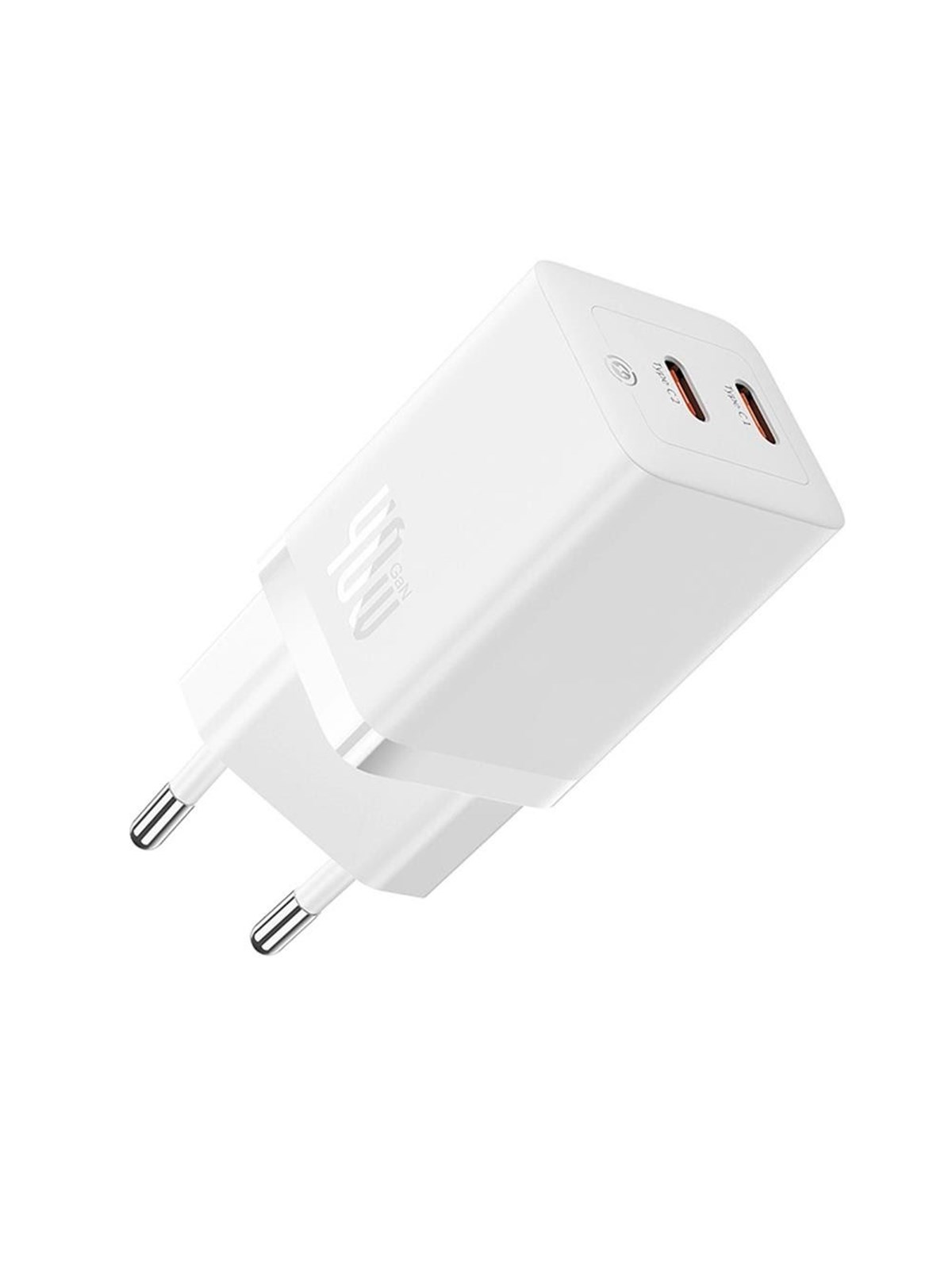 Baseus GaN5 Pro 40W 2xUSB-C Wall Charger - White, Mobil Oplader