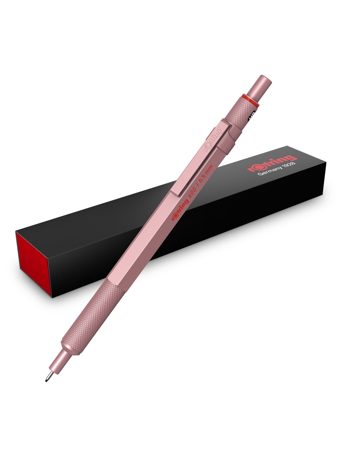 Rotring 600 trykblyant rosaguld 0,5 mm, Tegneværktøj