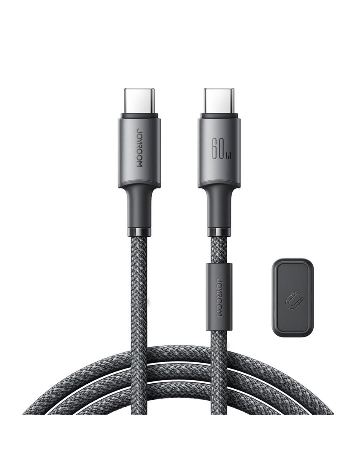 Joyroom S-A50 Unlimited Series 60W USB-C - USB-C Cable with Magnetic Organizer 1.2m - Gray