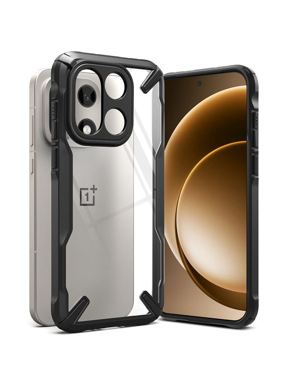 Ringke Fusion X Case for OnePlus 15 - Clear Black, Mobilcover