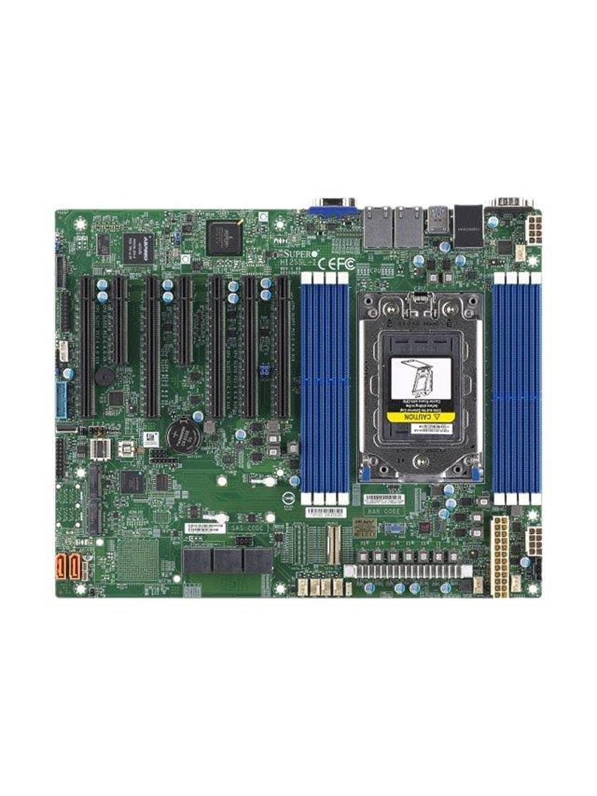 Supermicro H12SSL-i (BULK) Bundkort - AMD SP3 socket - DDR4 RAM - ATX, Bundkort