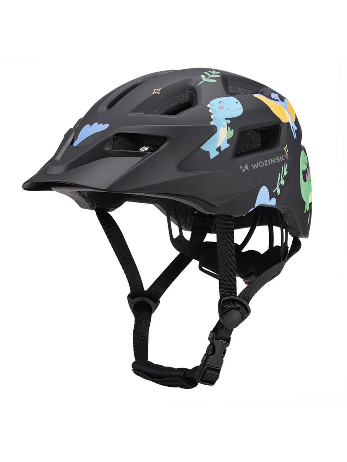 Wozinsky Children's MTB Bicycle Helmet with Detachable Visor 52-56 cm - Black