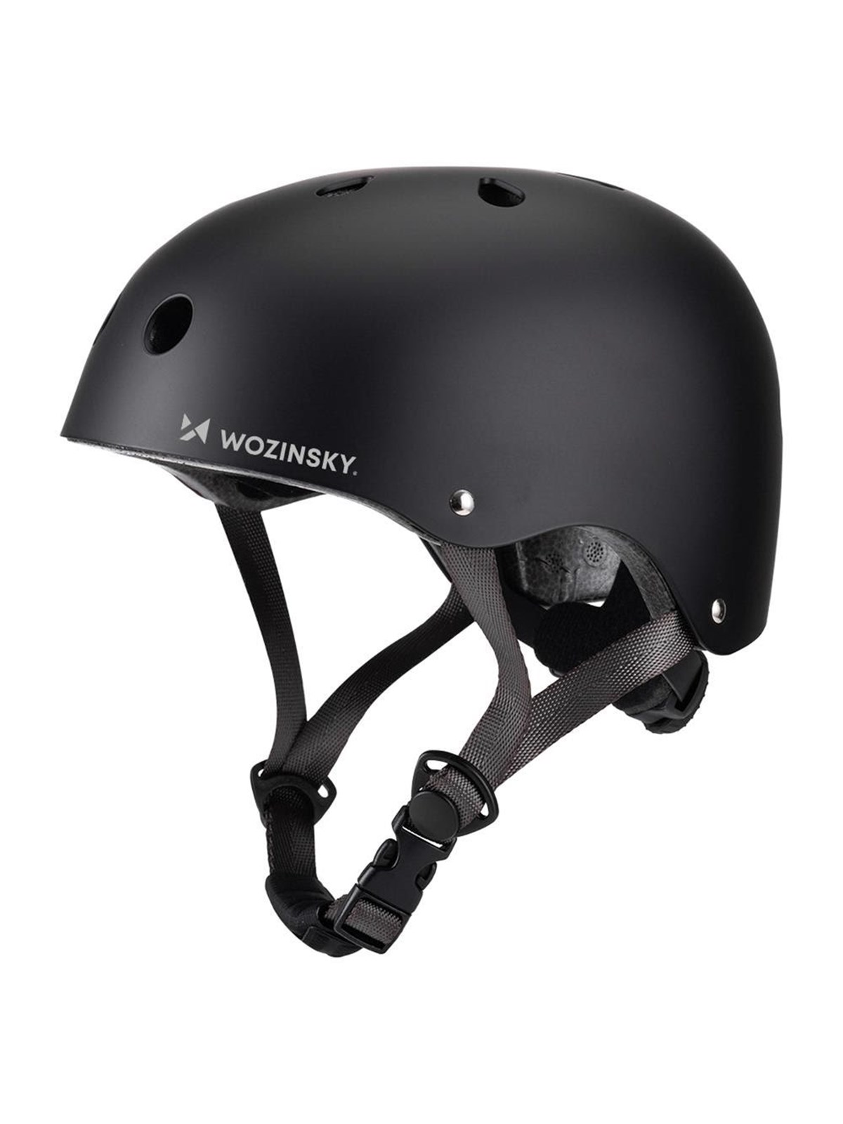 Wozinsky Lightweight BMX Bicycle Helmet/Scooter 54-58 cm - Black, Cykeltilbehoer