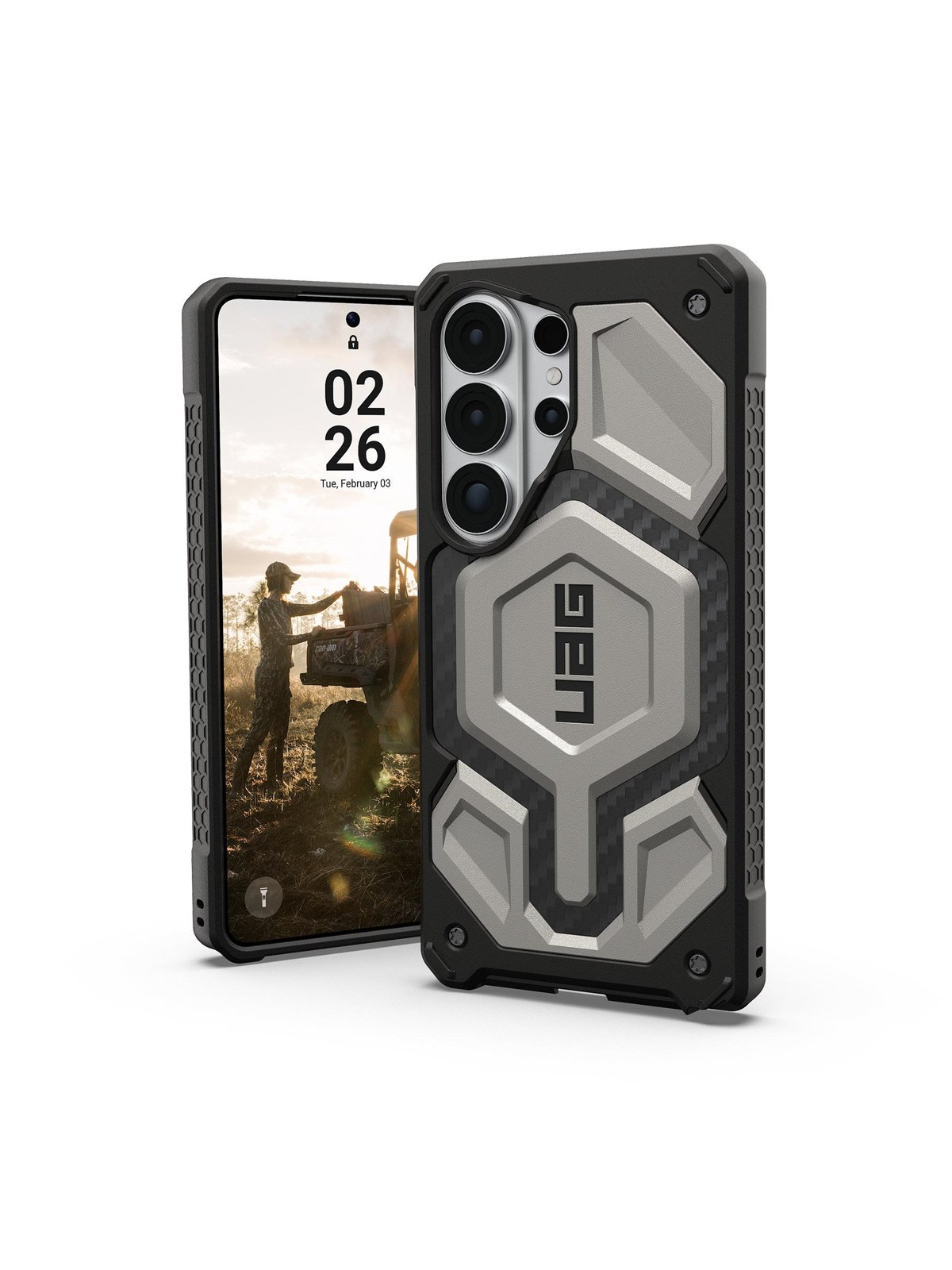 UAG Monarch Pro - Titanium - Samsung Galaxy S26 Ultra, Mobilcover