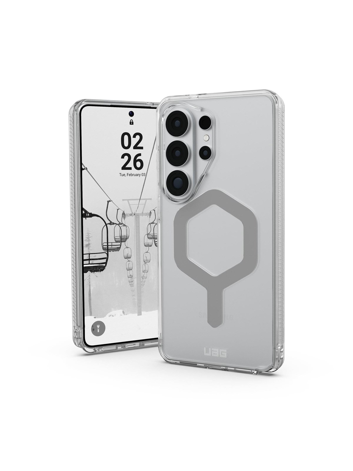 UAG Plyo - Ice/Silver - Samsung Galaxy S26 Ultra, Mobilcover
