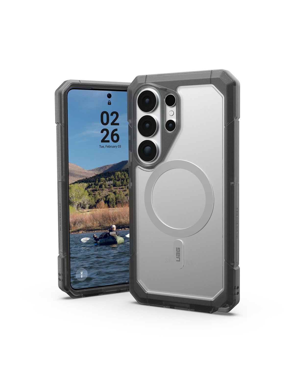 UAG Trooper - Clear/Ash - Samsung Galaxy S26 Ultra, Mobilcover