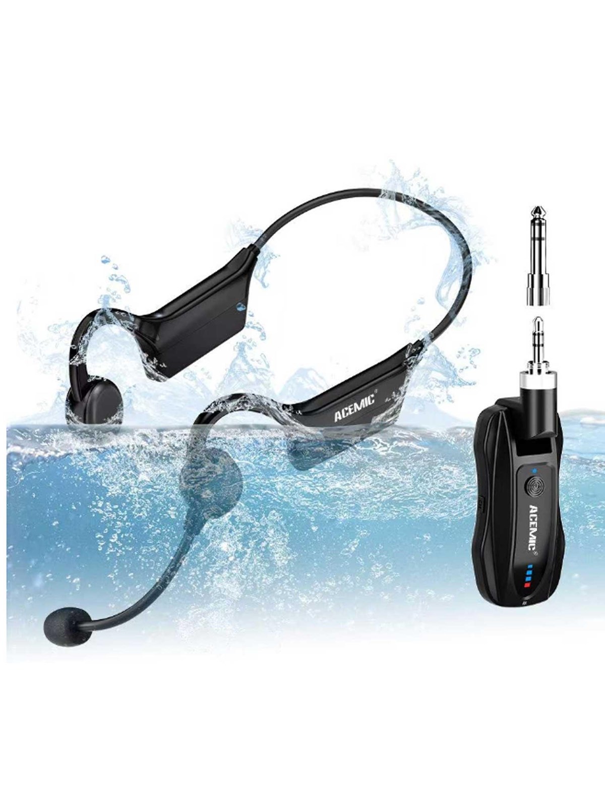 Acemic HS-1 - Vandtæt trådløst headset, Hovedtelefonerheadset2